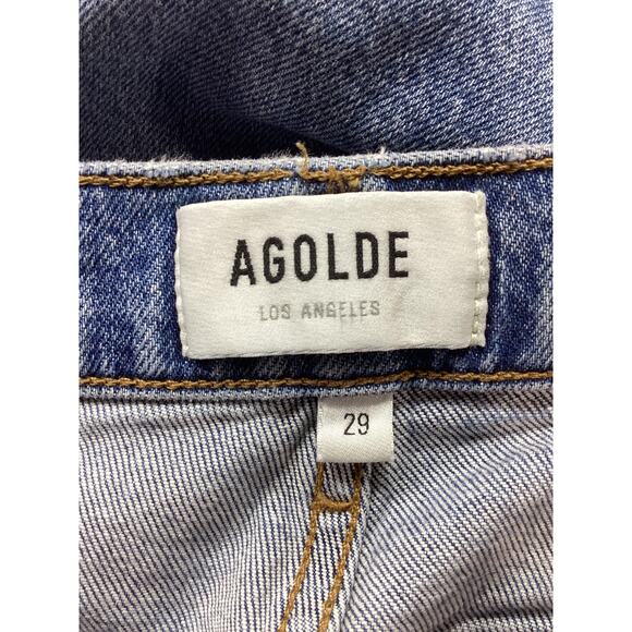 Agolde 'Riley' Long Straight Denim Jean Size 29 - Picture 4 of 4